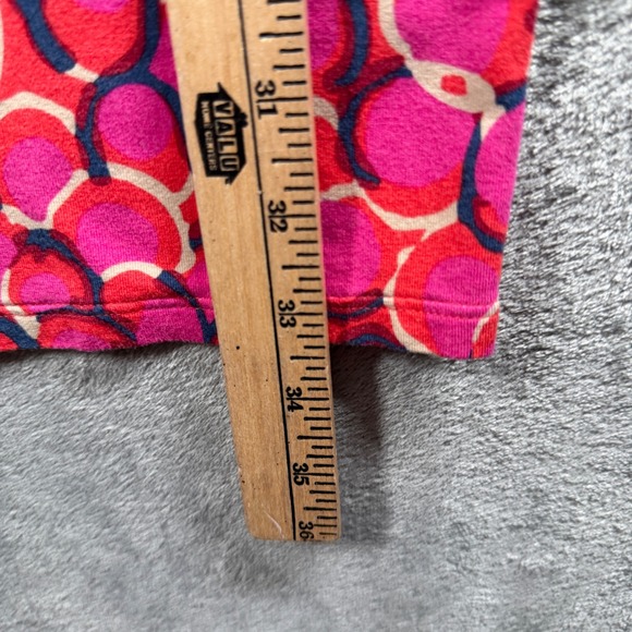 Boden US 6 Pink Retro Mod Circle Print Dress Three Quarter Sleeve Fun Bold - Picture 10 of 11